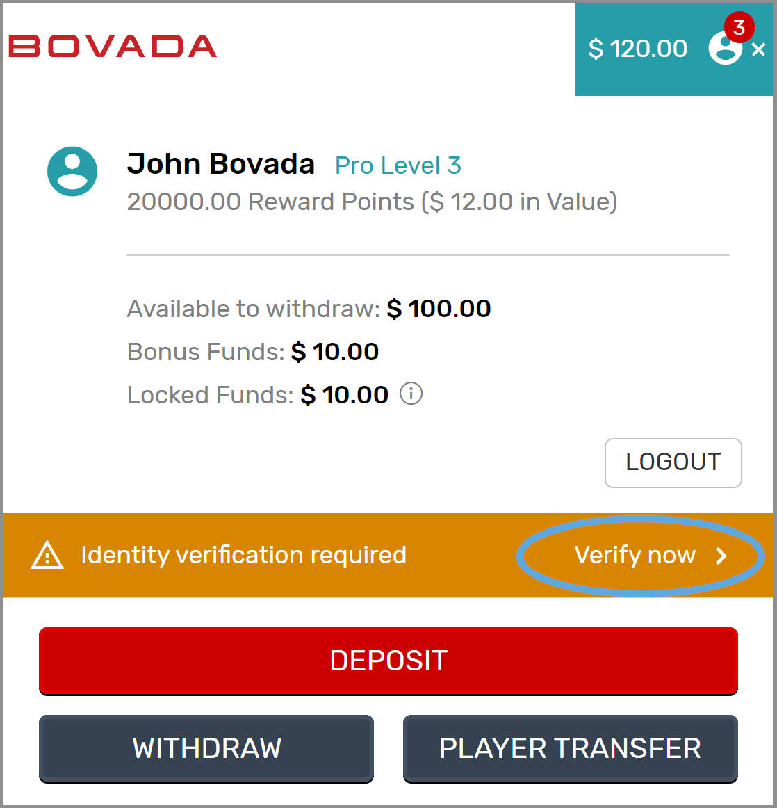 bovada wrong phone number